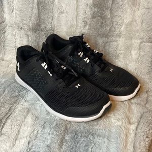 Under Armour Black Sneakers, Size 8.5